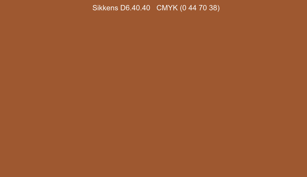Color Sikkens D6.40.40 to CMYK (0 44 70 38) converter Color Sikkens D6.40.40 to CMYK (0 44 70 38) converter