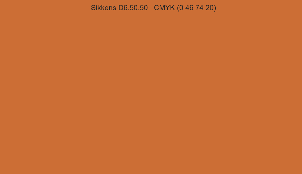 Color Sikkens D6.50.50 to CMYK (0 46 74 20) converter Color Sikkens D6.50.50 to CMYK (0 46 74 20) converter