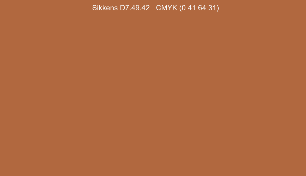 Color Sikkens D7.49.42 to CMYK (0 41 64 31) converter Color Sikkens D7.49.42 to CMYK (0 41 64 31) converter