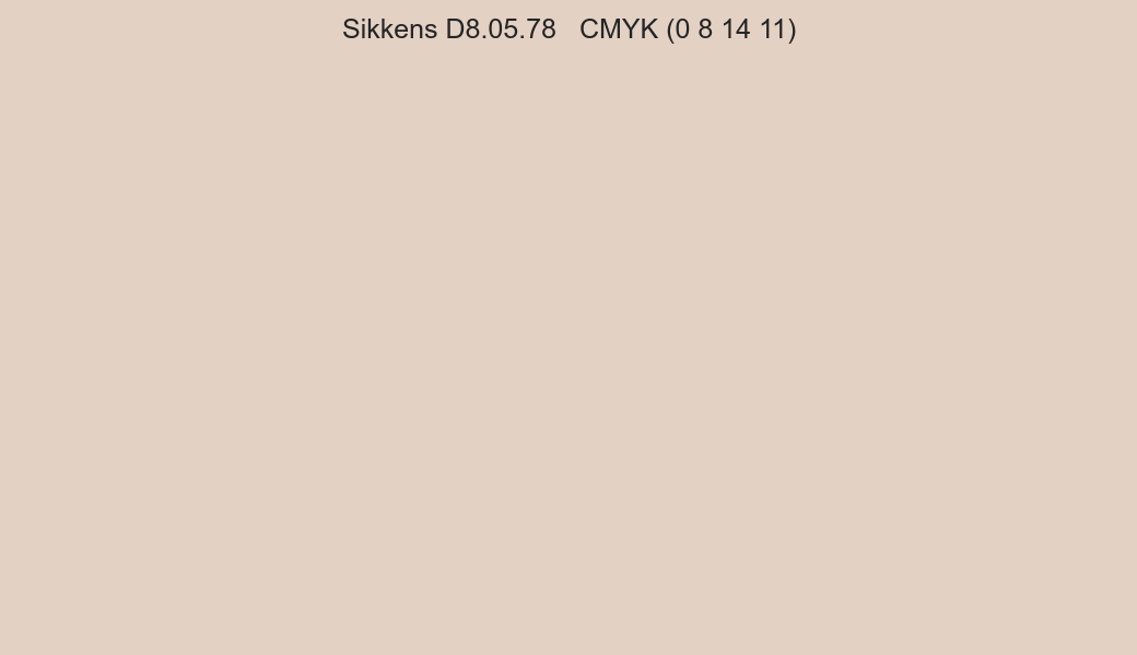Color Sikkens D8.05.78 to CMYK (0 8 14 11) converter Color Sikkens D8.05.78 to CMYK (0 8 14 11) converter