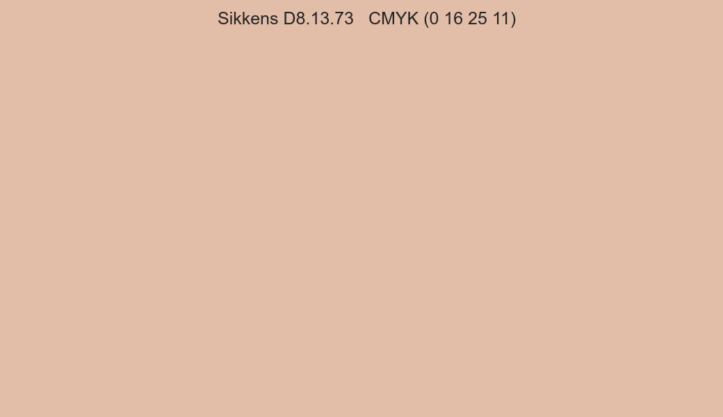 Color Sikkens D8.13.73 to CMYK (0 16 25 11) converter Color Sikkens D8.13.73 to CMYK (0 16 25 11) converter
