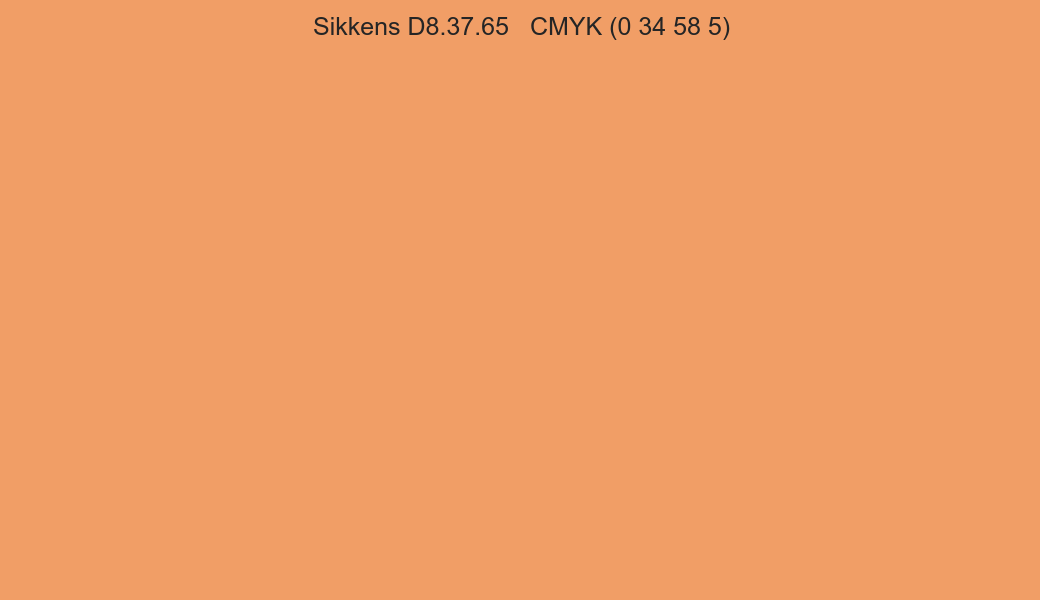 Color Sikkens D8.37.65 to CMYK (0 34 58 5) converter Color Sikkens D8.37.65 to CMYK (0 34 58 5) converter
