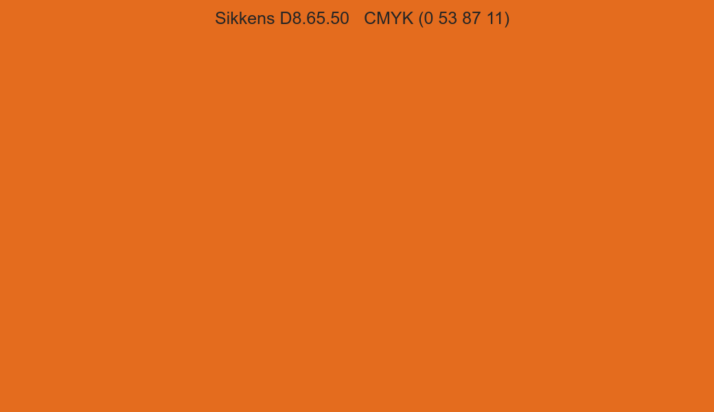 Color Sikkens D8.65.50 to CMYK (0 53 87 11) converter Color Sikkens D8.65.50 to CMYK (0 53 87 11) converter