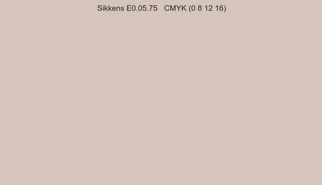 Color Sikkens E0.05.75 to CMYK (0 8 12 16) converter Color Sikkens E0.05.75 to CMYK (0 8 12 16) converter