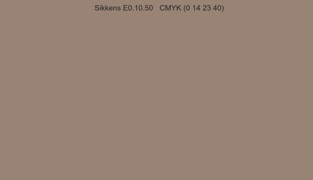 Color Sikkens E0.10.50 to CMYK (0 14 23 40) converter Color Sikkens E0.10.50 to CMYK (0 14 23 40) converter