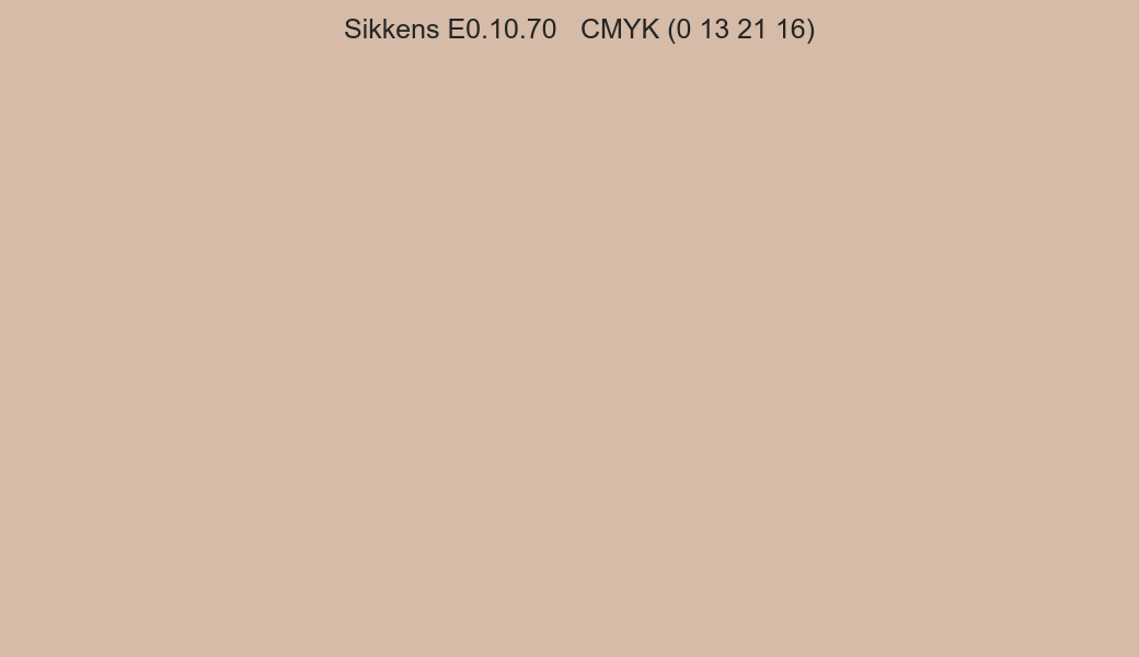 Color Sikkens E0.10.70 to CMYK (0 13 21 16) converter Color Sikkens E0.10.70 to CMYK (0 13 21 16) converter