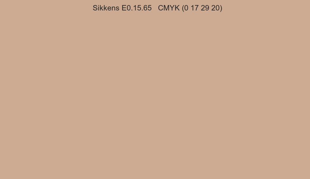 Color Sikkens E0.15.65 to CMYK (0 17 29 20) converter Color Sikkens E0.15.65 to CMYK (0 17 29 20) converter