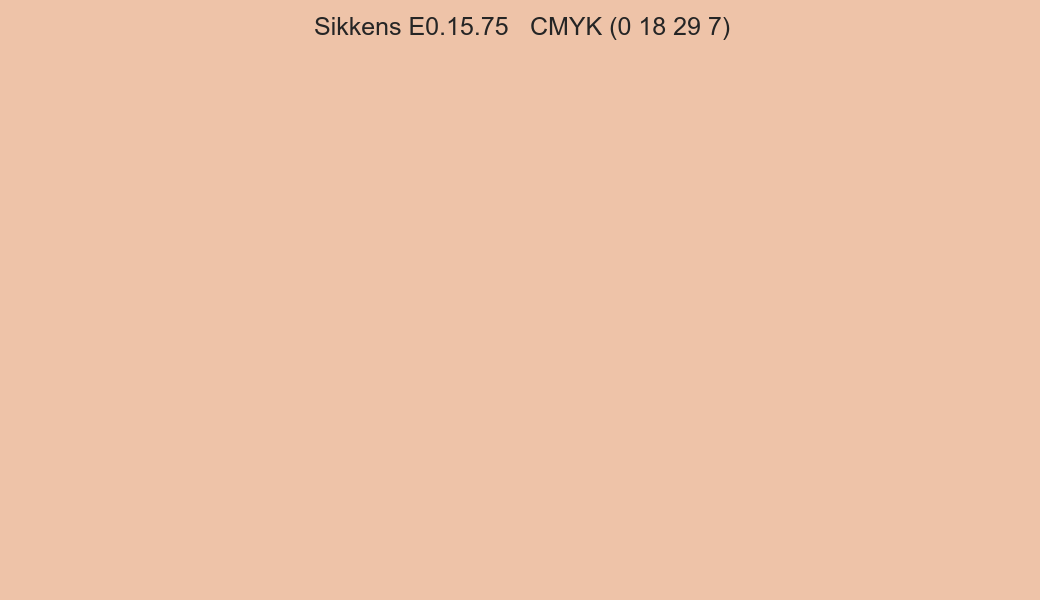 Color Sikkens E0.15.75 to CMYK (0 18 29 7) converter Color Sikkens E0.15.75 to CMYK (0 18 29 7) converter