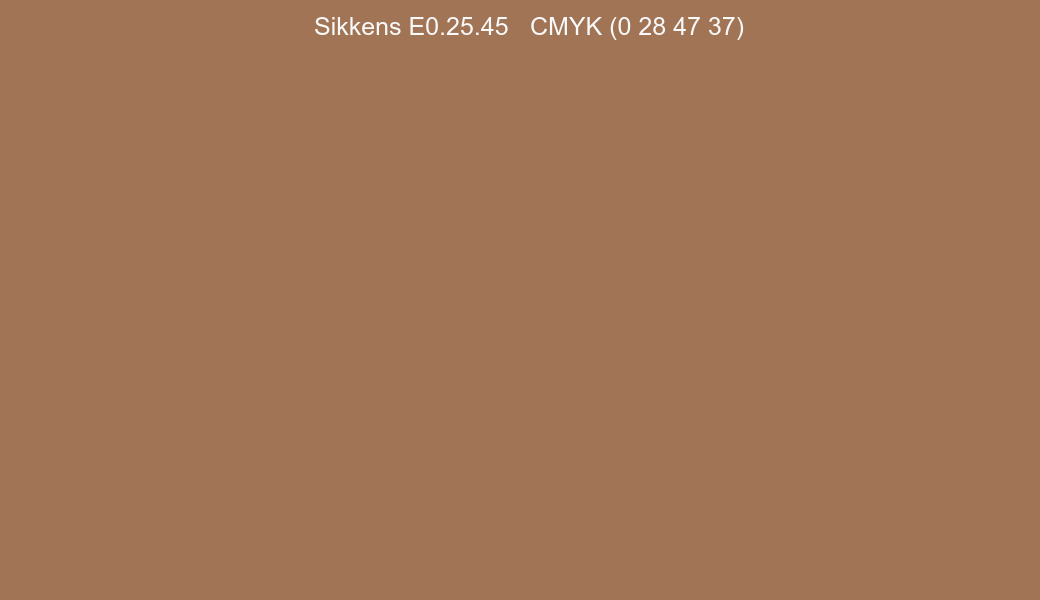 Color Sikkens E0.25.45 to CMYK (0 28 47 37) converter Color Sikkens E0.25.45 to CMYK (0 28 47 37) converter