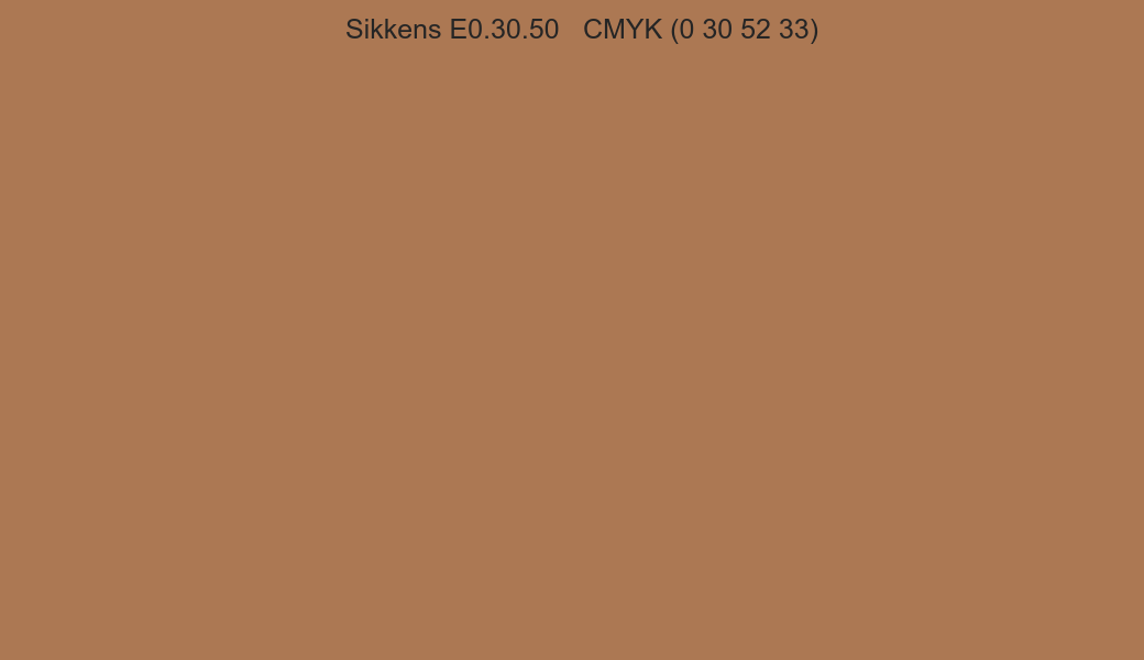 Color Sikkens E0.30.50 to CMYK (0 30 52 33) converter Color Sikkens E0.30.50 to CMYK (0 30 52 33) converter