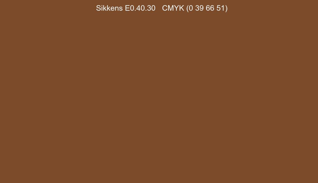 Color Sikkens E0.40.30 to CMYK (0 39 66 51) converter Color Sikkens E0.40.30 to CMYK (0 39 66 51) converter