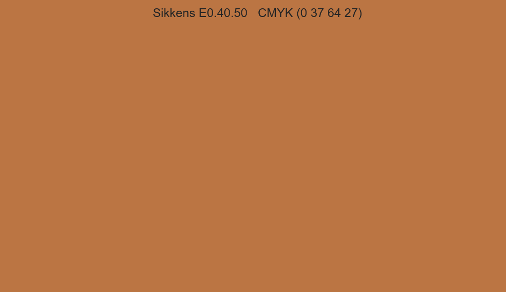 Color Sikkens E0.40.50 to CMYK (0 37 64 27) converter Color Sikkens E0.40.50 to CMYK (0 37 64 27) converter