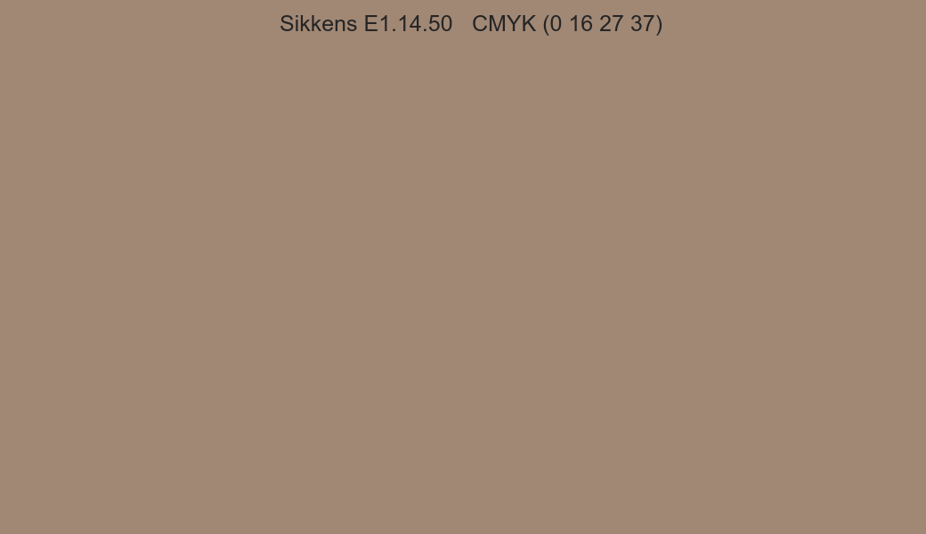 Color Sikkens E1.14.50 to CMYK (0 16 27 37) converter Color Sikkens E1.14.50 to CMYK (0 16 27 37) converter