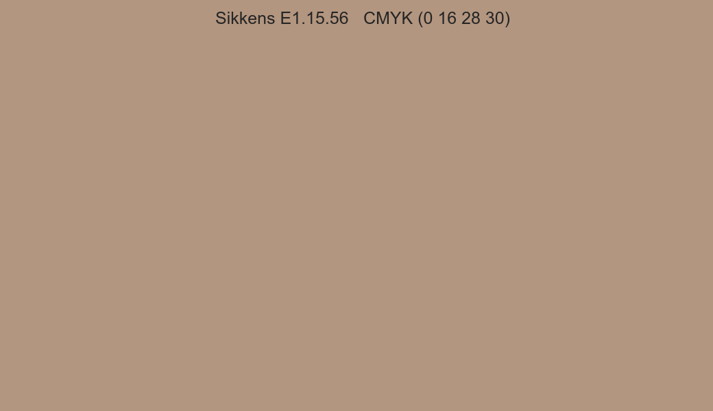 Color Sikkens E1.15.56 to CMYK (0 16 28 30) converter Color Sikkens E1.15.56 to CMYK (0 16 28 30) converter