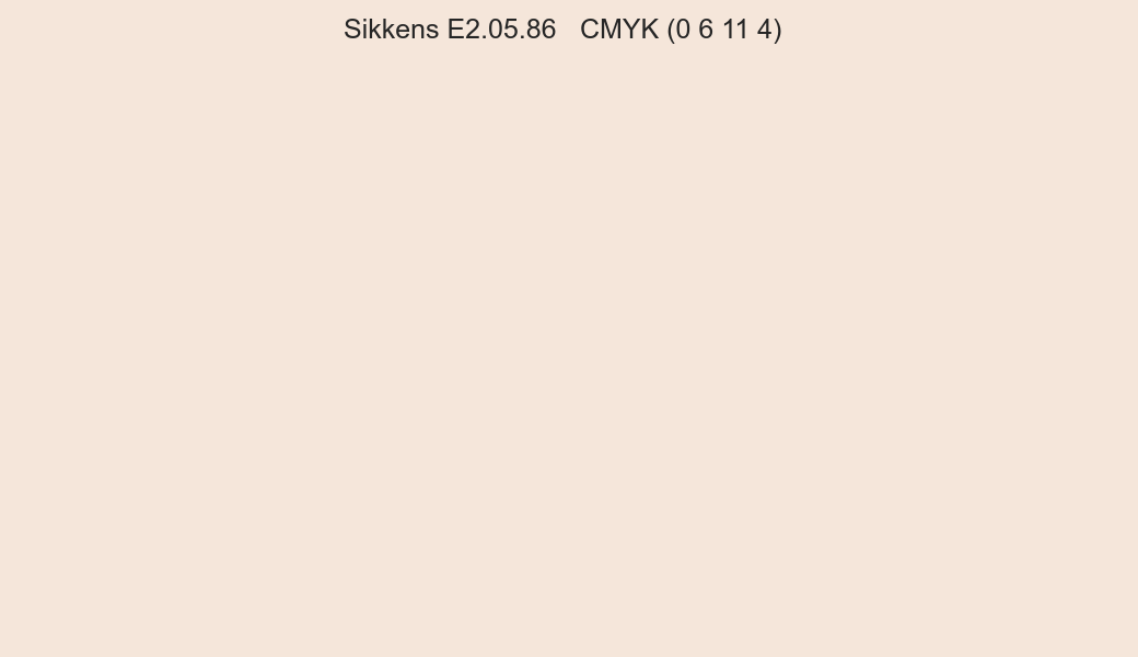 Color Sikkens E2.05.86 to CMYK (0 6 11 4) converter Color Sikkens E2.05.86 to CMYK (0 6 11 4) converter