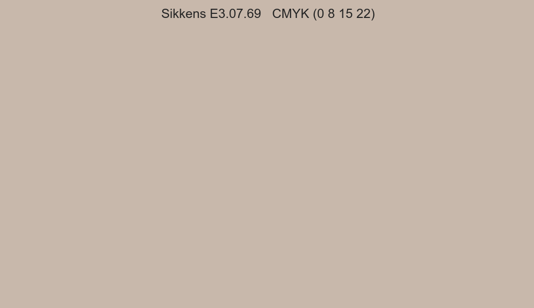 Color Sikkens E3.07.69 to CMYK (0 8 15 22) converter Color Sikkens E3.07.69 to CMYK (0 8 15 22) converter