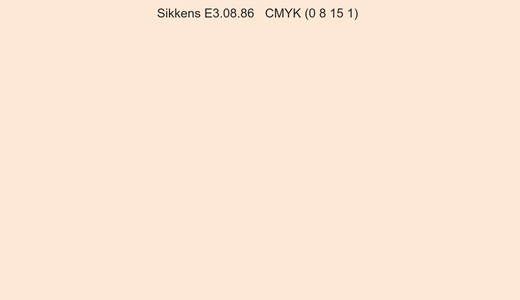 Color Sikkens E3.08.86 to CMYK (0 8 15 1) converter Color Sikkens E3.08.86 to CMYK (0 8 15 1) converter