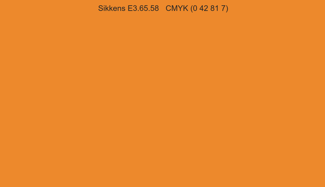 Color Sikkens E3.65.58 to CMYK (0 42 81 7) converter Color Sikkens E3.65.58 to CMYK (0 42 81 7) converter