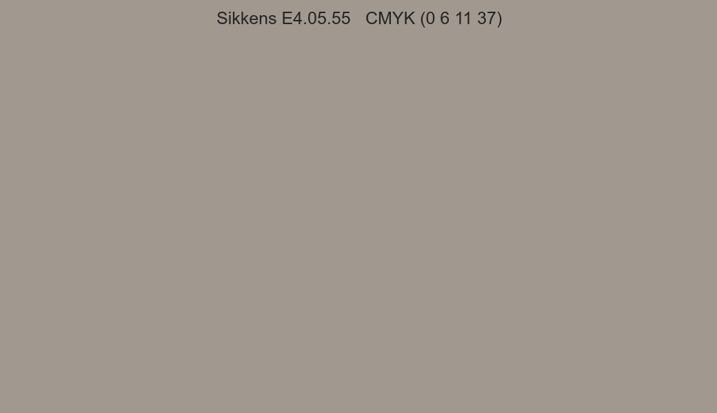 Color Sikkens E4.05.55 to CMYK (0 6 11 37) converter Color Sikkens E4.05.55 to CMYK (0 6 11 37) converter