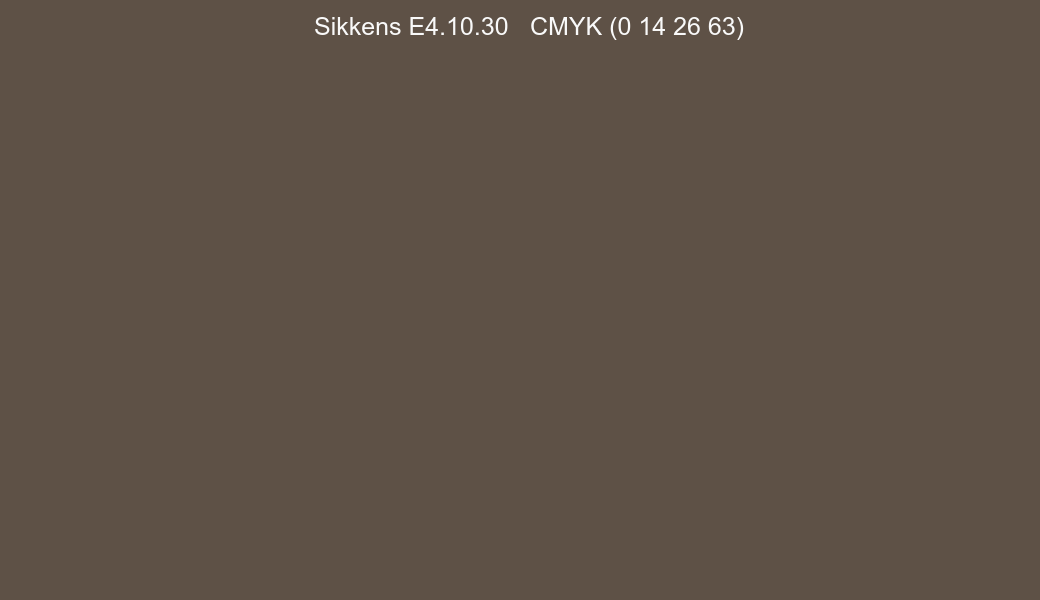 Color Sikkens E4.10.30 to CMYK (0 14 26 63) converter Color Sikkens E4.10.30 to CMYK (0 14 26 63) converter
