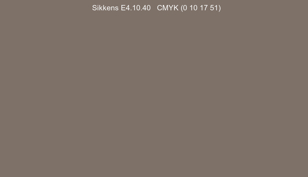Color Sikkens E4.10.40 to CMYK (0 10 17 51) converter Color Sikkens E4.10.40 to CMYK (0 10 17 51) converter