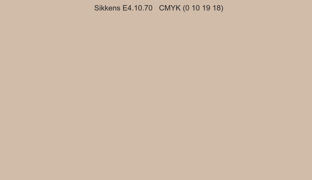Color Sikkens E4.10.70 to CMYK (0 10 19 18) converter Color Sikkens E4.10.70 to CMYK (0 10 19 18) converter