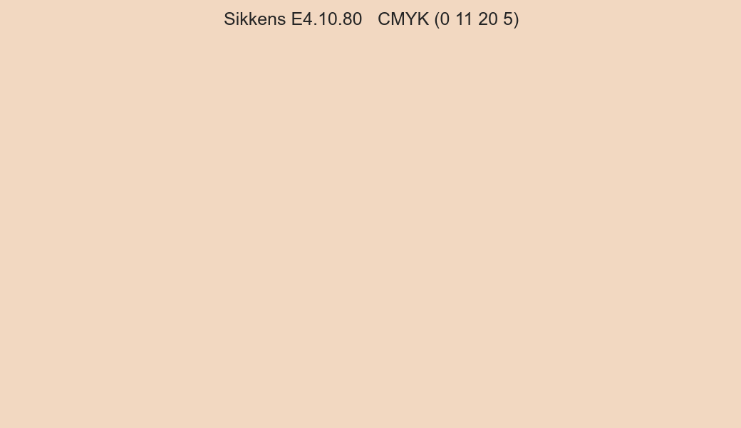 Color Sikkens E4.10.80 to CMYK (0 11 20 5) converter Color Sikkens E4.10.80 to CMYK (0 11 20 5) converter