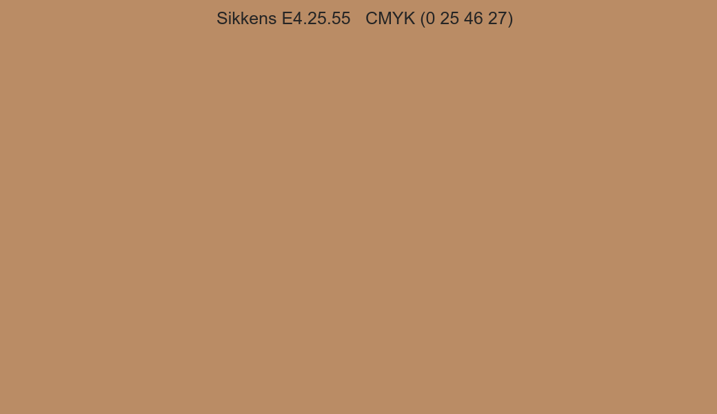 Color Sikkens E4.25.55 to CMYK (0 25 46 27) converter Color Sikkens E4.25.55 to CMYK (0 25 46 27) converter