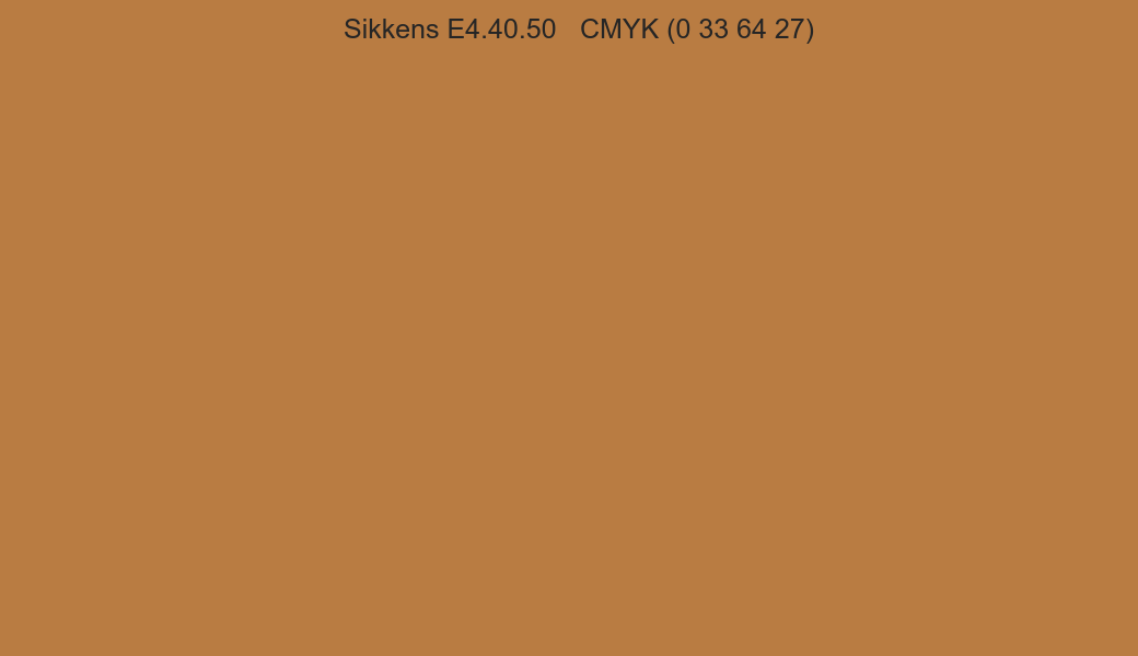 Color Sikkens E4.40.50 to CMYK (0 33 64 27) converter Color Sikkens E4.40.50 to CMYK (0 33 64 27) converter