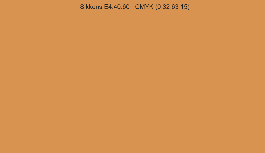 Color Sikkens E4.40.60 to CMYK (0 32 63 15) converter Color Sikkens E4.40.60 to CMYK (0 32 63 15) converter