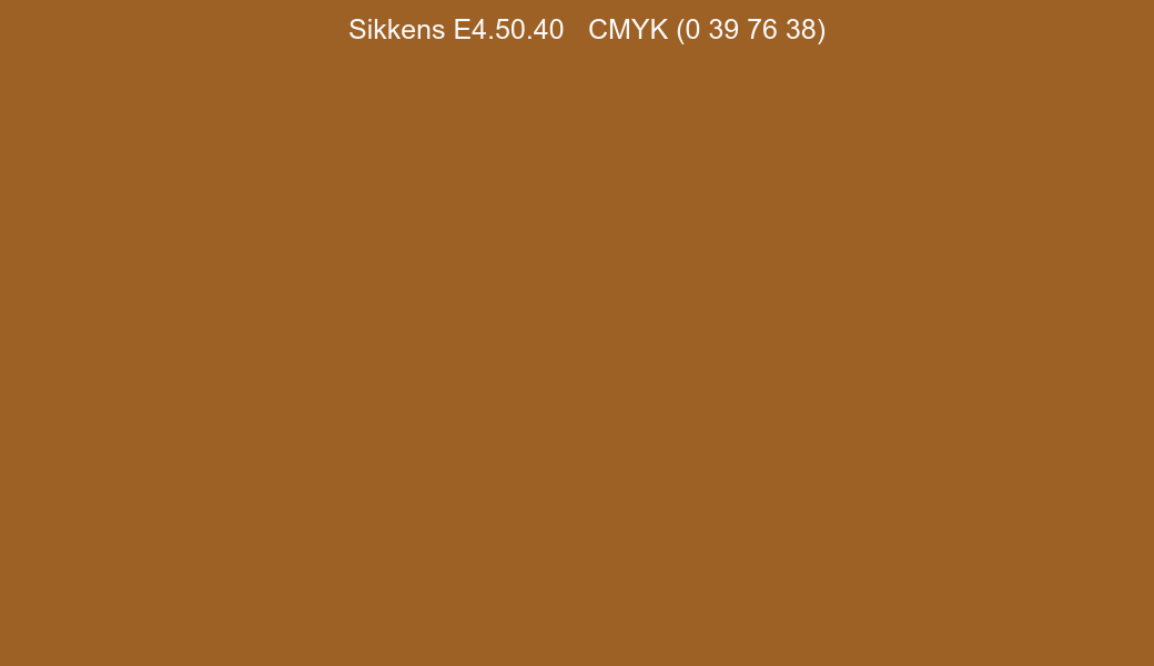 Color Sikkens E4.50.40 to CMYK (0 39 76 38) converter Color Sikkens E4.50.40 to CMYK (0 39 76 38) converter