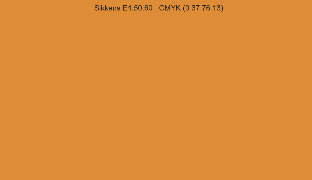 Color Sikkens E4.50.60 to CMYK (0 37 76 13) converter Color Sikkens E4.50.60 to CMYK (0 37 76 13) converter