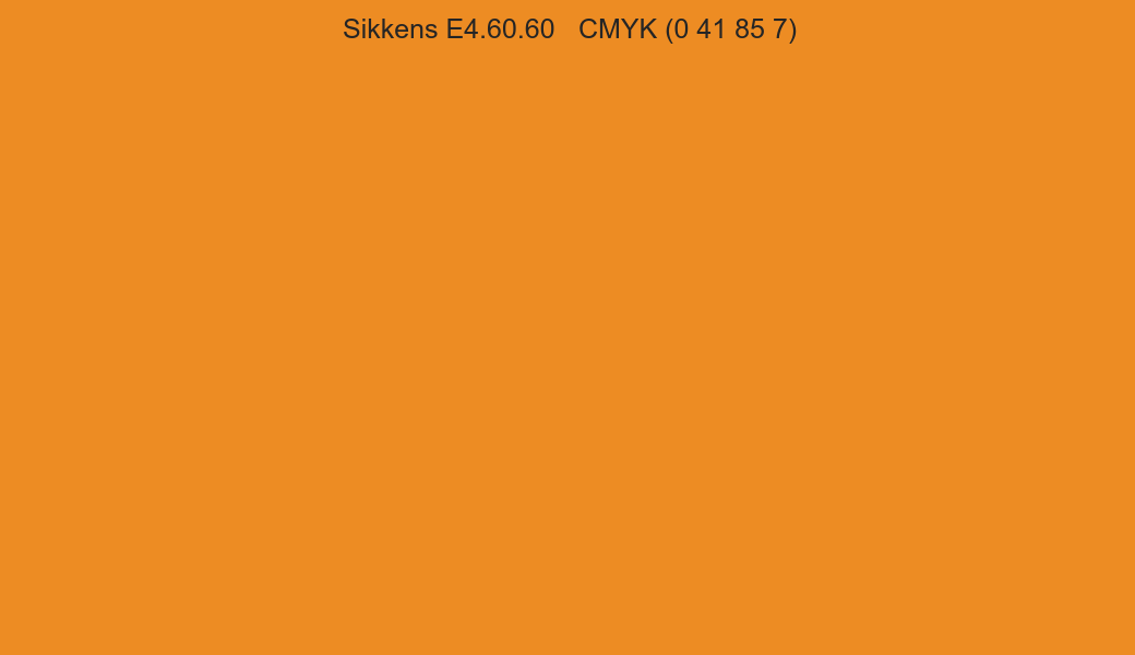 Color Sikkens E4.60.60 to CMYK (0 41 85 7) converter Color Sikkens E4.60.60 to CMYK (0 41 85 7) converter