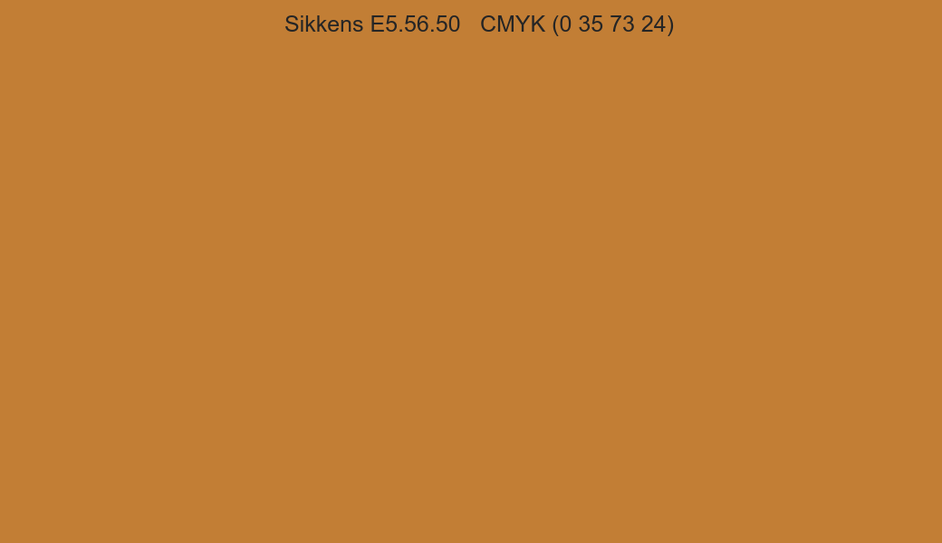 Color Sikkens E5.56.50 to CMYK (0 35 73 24) converter Color Sikkens E5.56.50 to CMYK (0 35 73 24) converter