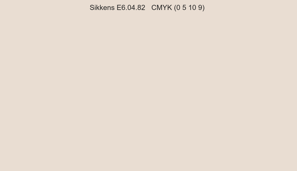 Color Sikkens E6.04.82 to CMYK (0 5 10 9) converter Color Sikkens E6.04.82 to CMYK (0 5 10 9) converter
