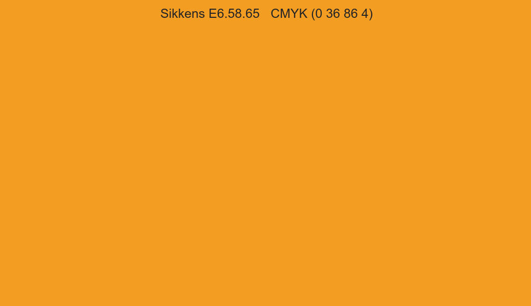 Color Sikkens E6.58.65 to CMYK (0 36 86 4) converter Color Sikkens E6.58.65 to CMYK (0 36 86 4) converter