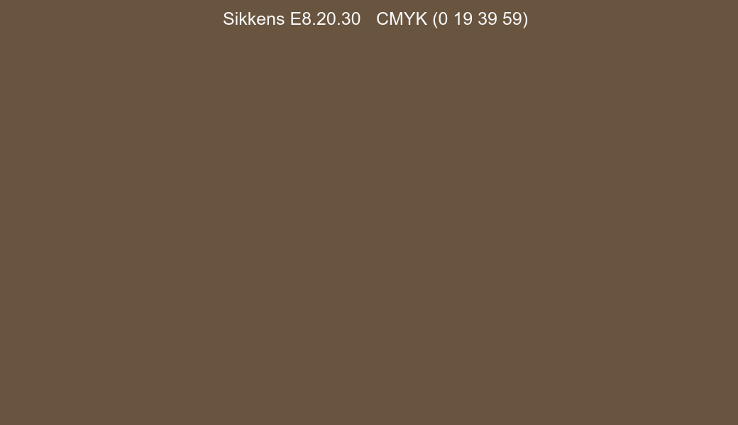 Color Sikkens E8.20.30 to CMYK (0 19 39 59) converter Color Sikkens E8.20.30 to CMYK (0 19 39 59) converter