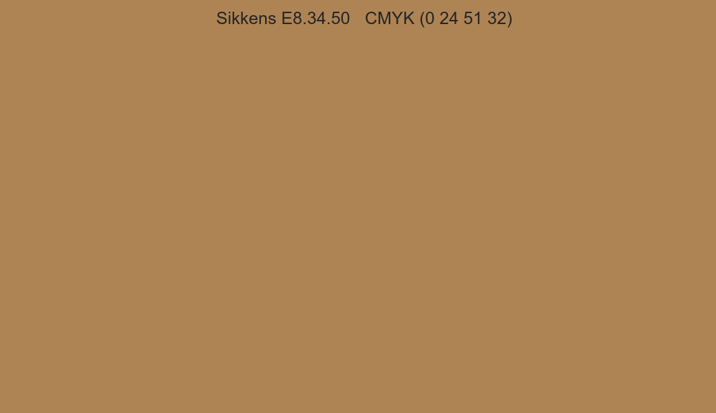 Color Sikkens E8.34.50 to CMYK (0 24 51 32) converter Color Sikkens E8.34.50 to CMYK (0 24 51 32) converter