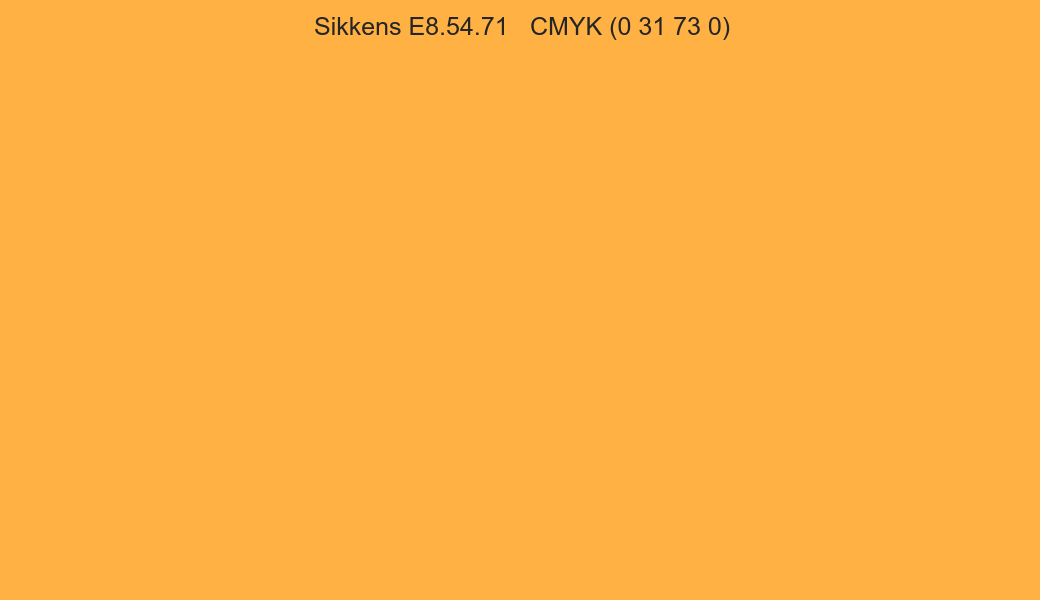 Color Sikkens E8.54.71 to CMYK (0 31 73 0) converter Color Sikkens E8.54.71 to CMYK (0 31 73 0) converter