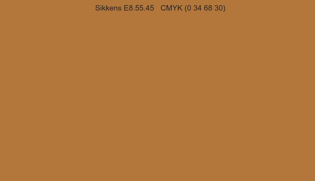 Color Sikkens E8.55.45 to CMYK (0 34 68 30) converter Color Sikkens E8.55.45 to CMYK (0 34 68 30) converter