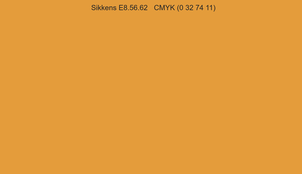 Color Sikkens E8.56.62 to CMYK (0 32 74 11) converter Color Sikkens E8.56.62 to CMYK (0 32 74 11) converter