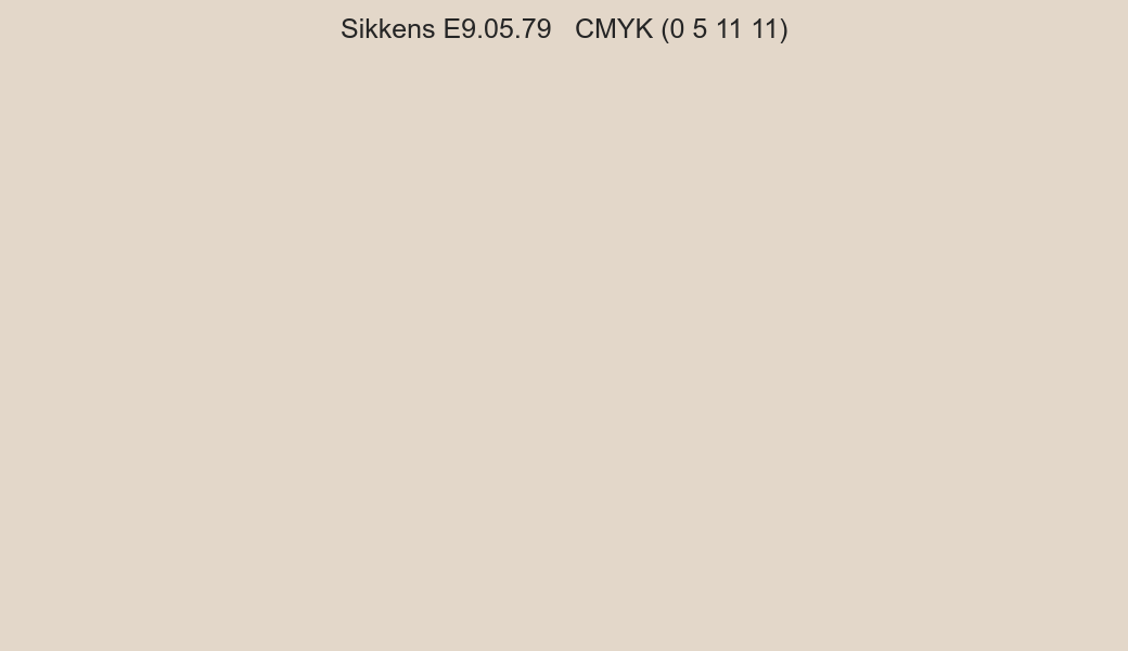 Color Sikkens E9.05.79 to CMYK (0 5 11 11) converter Color Sikkens E9.05.79 to CMYK (0 5 11 11) converter