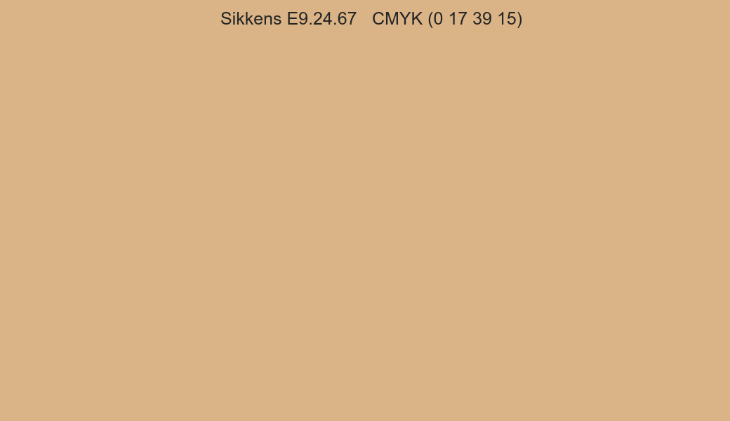 Color Sikkens E9.24.67 to CMYK (0 17 39 15) converter Color Sikkens E9.24.67 to CMYK (0 17 39 15) converter