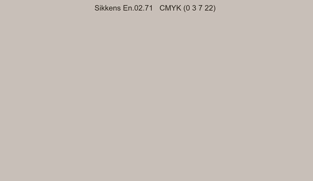 Color Sikkens En.02.71 to CMYK (0 3 7 22) converter Color Sikkens En.02.71 to CMYK (0 3 7 22) converter