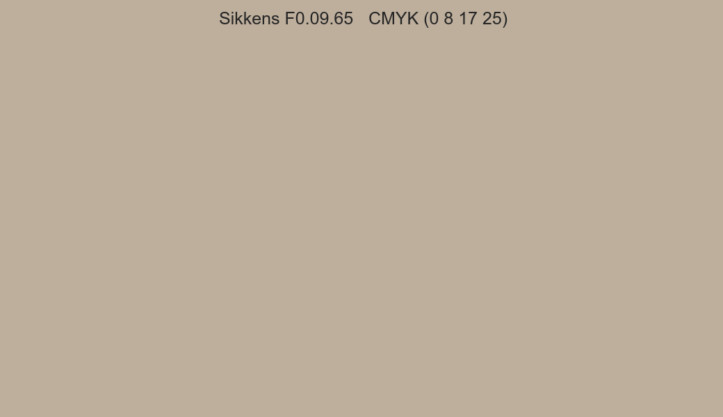 Color Sikkens F0.09.65 to CMYK (0 8 17 25) converter Color Sikkens F0.09.65 to CMYK (0 8 17 25) converter