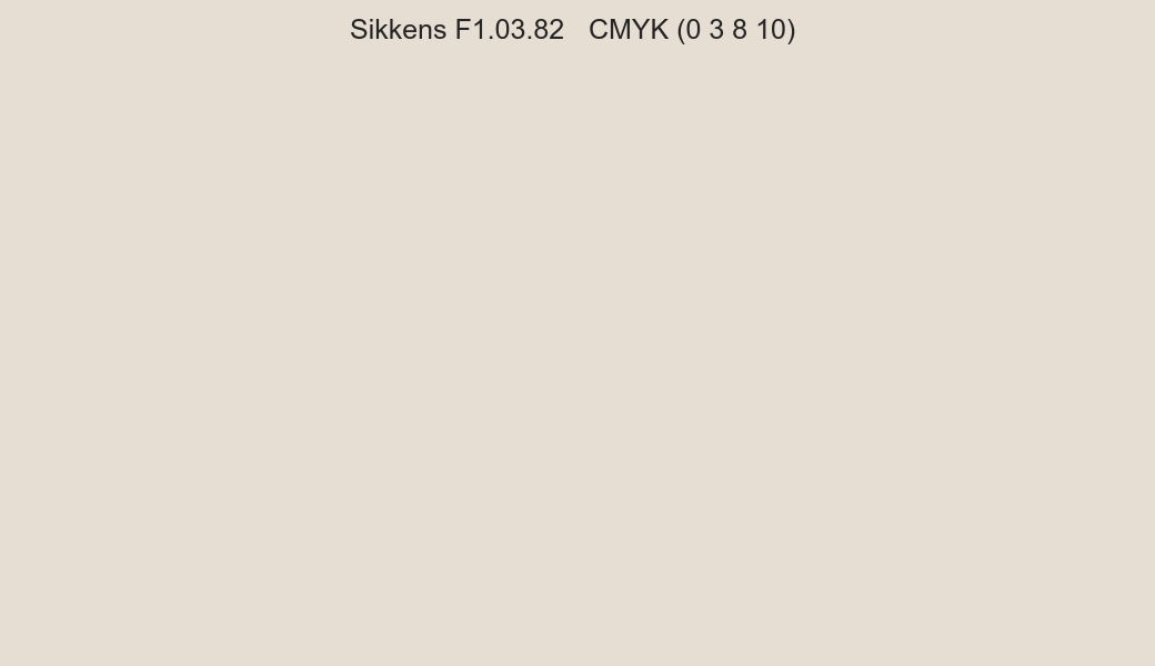 Color Sikkens F1.03.82 to CMYK (0 3 8 10) converter Color Sikkens F1.03.82 to CMYK (0 3 8 10) converter