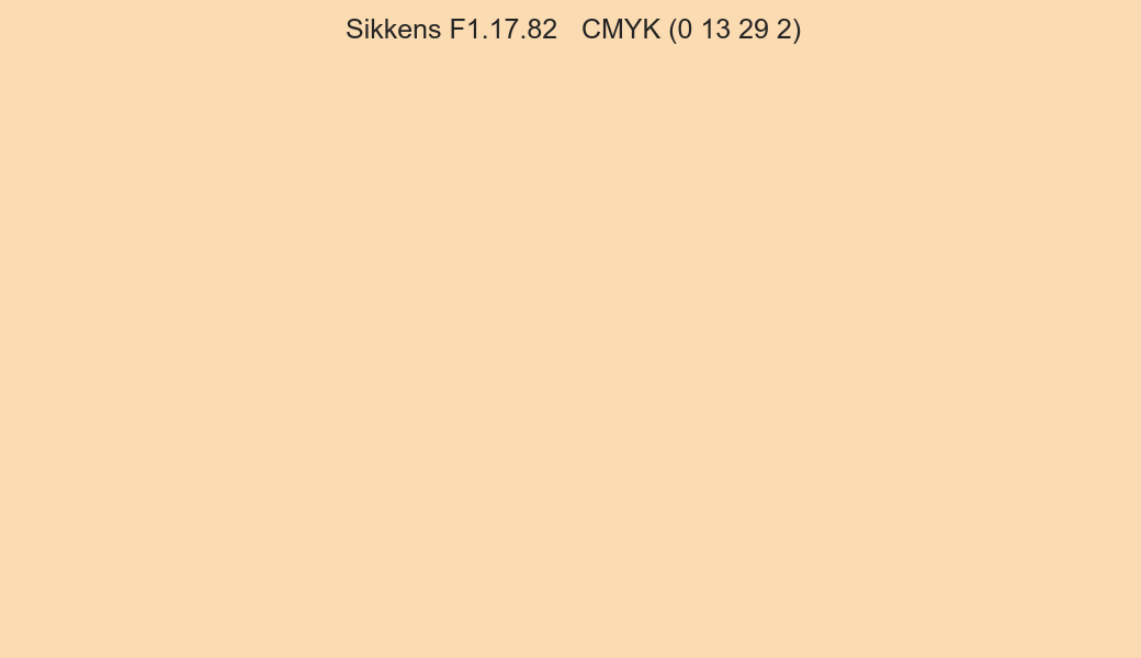 Color Sikkens F1.17.82 to CMYK (0 13 29 2) converter Color Sikkens F1.17.82 to CMYK (0 13 29 2) converter
