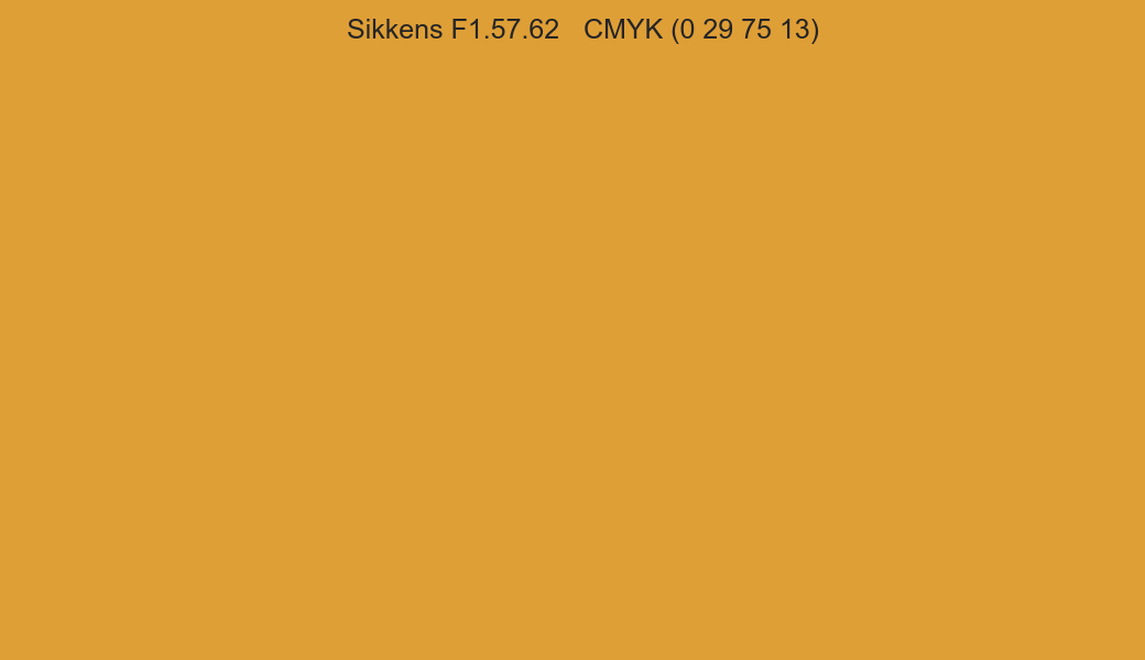 Color Sikkens F1.57.62 to CMYK (0 29 75 13) converter Color Sikkens F1.57.62 to CMYK (0 29 75 13) converter