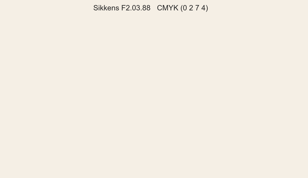 Color Sikkens F2.03.88 to CMYK (0 2 7 4) converter Color Sikkens F2.03.88 to CMYK (0 2 7 4) converter
