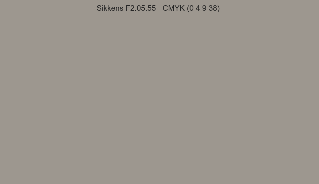 Color Sikkens F2.05.55 to CMYK (0 4 9 38) converter Color Sikkens F2.05.55 to CMYK (0 4 9 38) converter